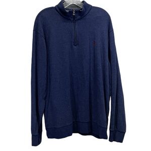 Polo Ralph Lauren Blue Mens Performance 1/4 Zip‎ Pullover Sweater XL